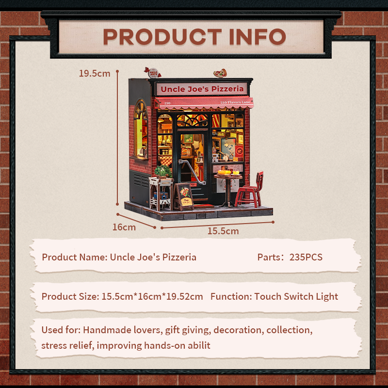 CUTEBEE Uncle Joe's Pizzeria - miniLoom