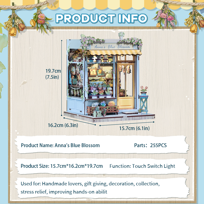 CUTEBEE Anna's Blue Blossom - miniLoom